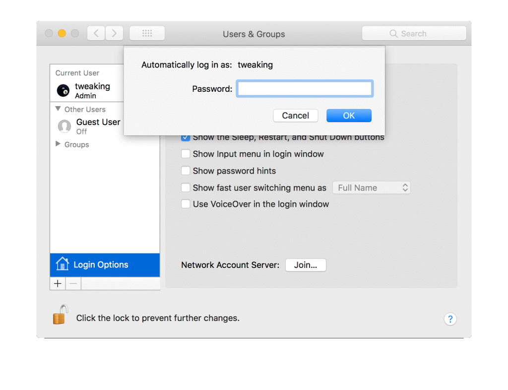 Bypass admin password mac